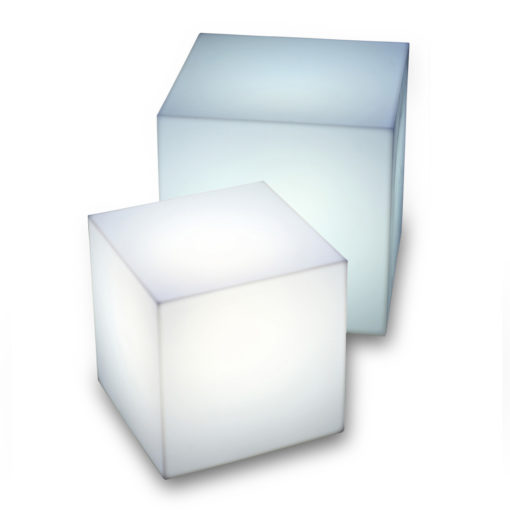 carre bleu location mobilier cube lumineux filaire 220V interieur exterieur
